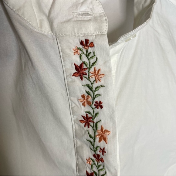 ModCloth | Thriving Trellis Embroidered Button Down Shirt Size XS NWT - Picture 7 of 11